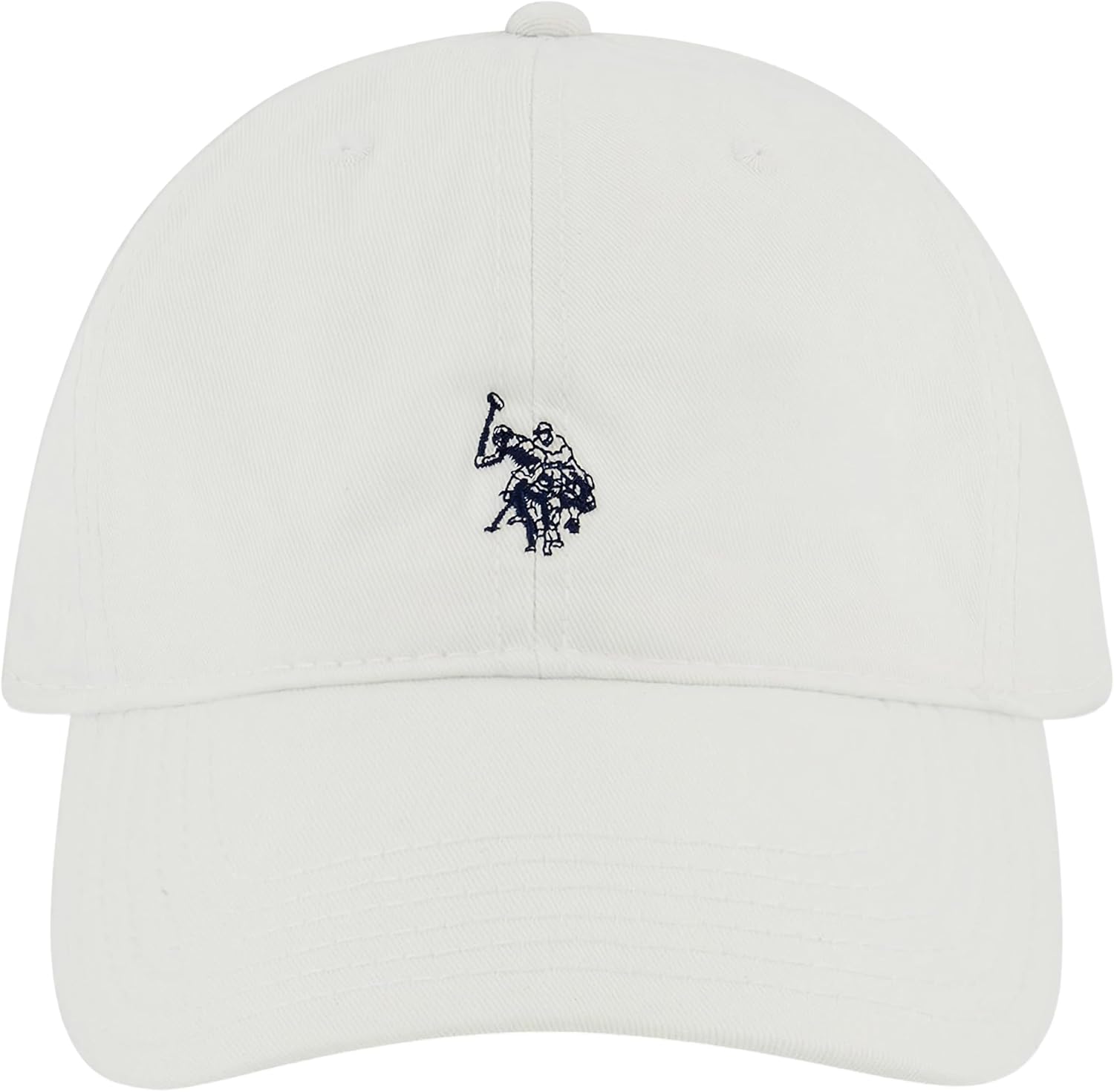 U.S. Polo Assn. Baseball Cap, 100% Cotton Adjustable Dad Hat with Small Pony Logo