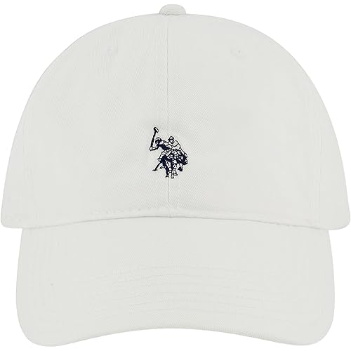 U.S. Polo Assn. Baseball Cap, 100% Cotton Adjustable Dad Hat with Small Pony Logo