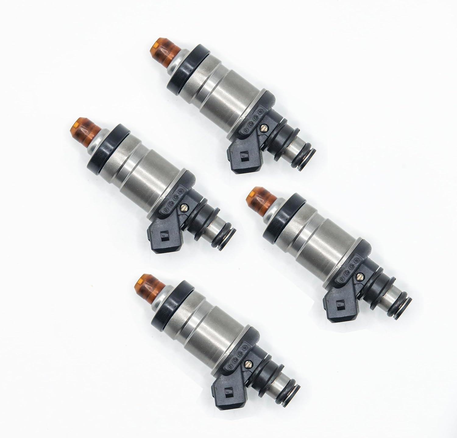 4Pcs Fuel Injectors Compatible with Honda CR-V 2.0L (99-01), Accord 2.2L 2.3L, Prelude, Acura Integra 1.8L - Replaces 06164-P0A-000 06164-PK2-010 - High Performance Engine Injection Nozzle Kit