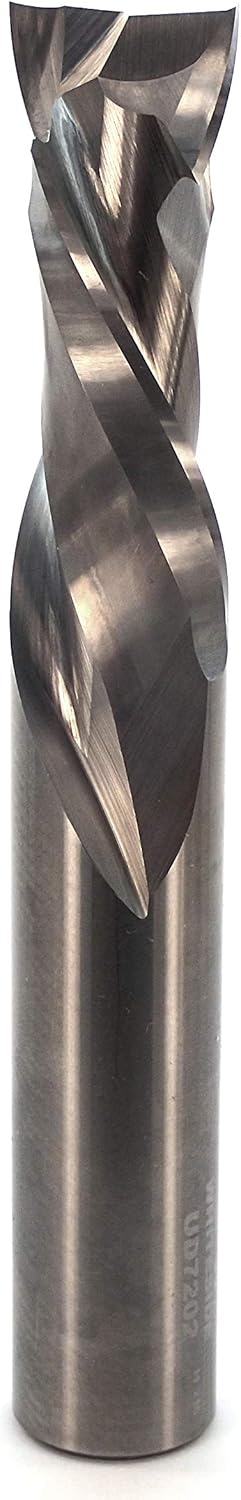 Whiteside Router Bits UD7202 Up/Down Cut Spiral Bit with Solid Carbide 2 Plus 2 Compression 3/4-Inch Cutting Diameter and