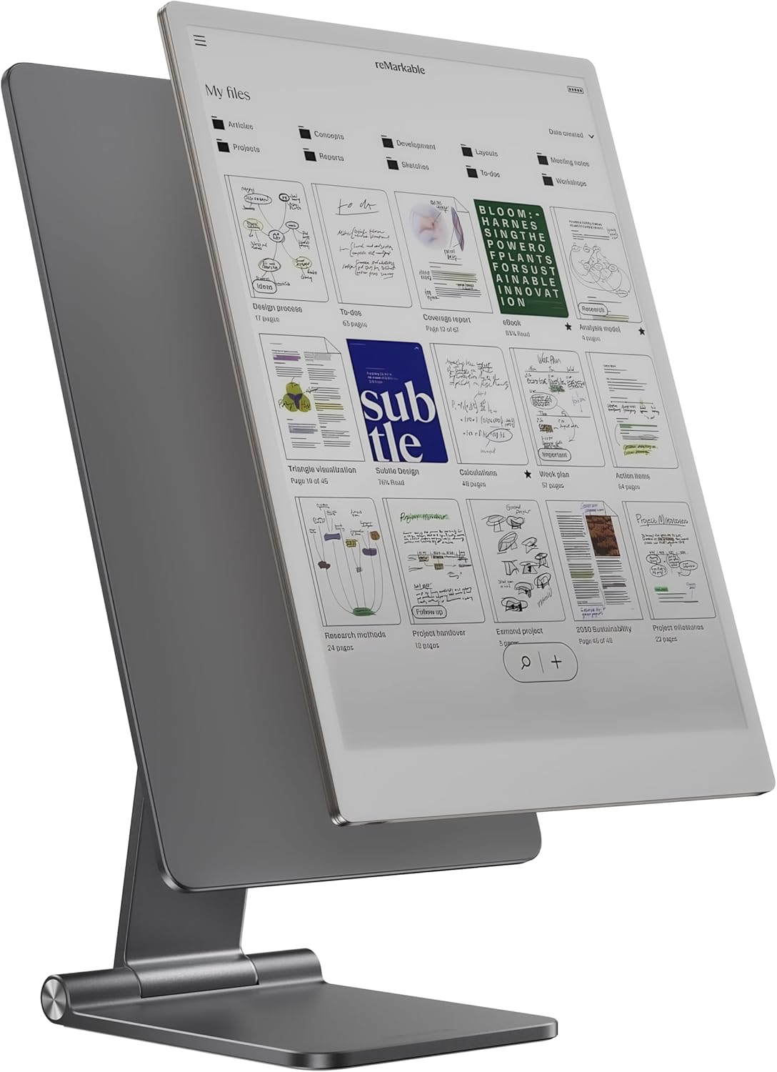 LULULOOK Magnetic Stand for Remarkable Paper Pro 11.8" (2024), 360° Adjustable Foldable Aluminium Alloy Paper Pro Stand, Powerful Magnetism with Anti-Slip Pad Base