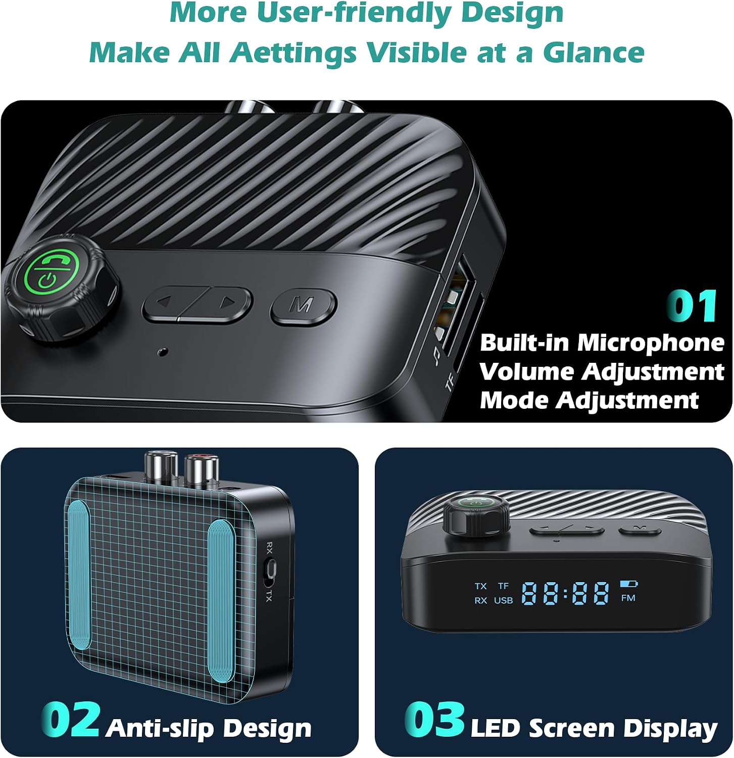 Bluetooth Transmitter for TV to Headphone/Speakers