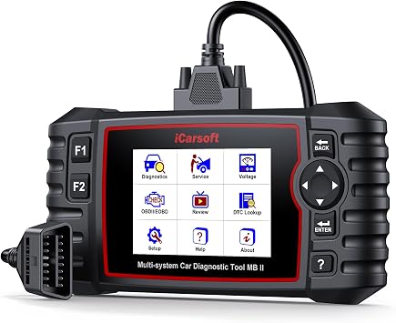 iCarsoft MBII for Mercedes Benz, Reads and Clears Trouble Codes, EPB,SAS, ETC Reset