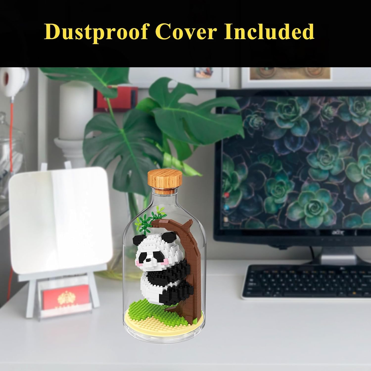 Creative Panda Toy Building Set,Adult Mini Animal Friend Set,Party Favors Gift for Friends,Animal Lovers Office Home Decor Building Block,New Year Easter Birthday Gift for Family(Climbing) - Image 4