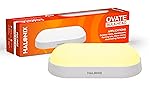 Halonix Yellow 10W wall Lamp LED Oval Shape Outdoor Bulkhead | Outdoor light waterproof IP65 | Waterproof Porch Light for Outdoor Garden Bathroom Light (Warm White, Pack of 1)