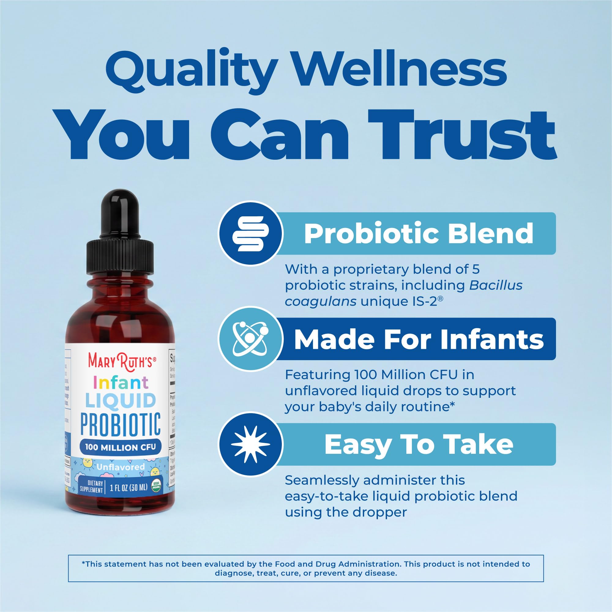 MaryRuth's Organic Infant Liquid Probiotic Drops, Ages 6-12 Months, 1 oz — Amazon image 4