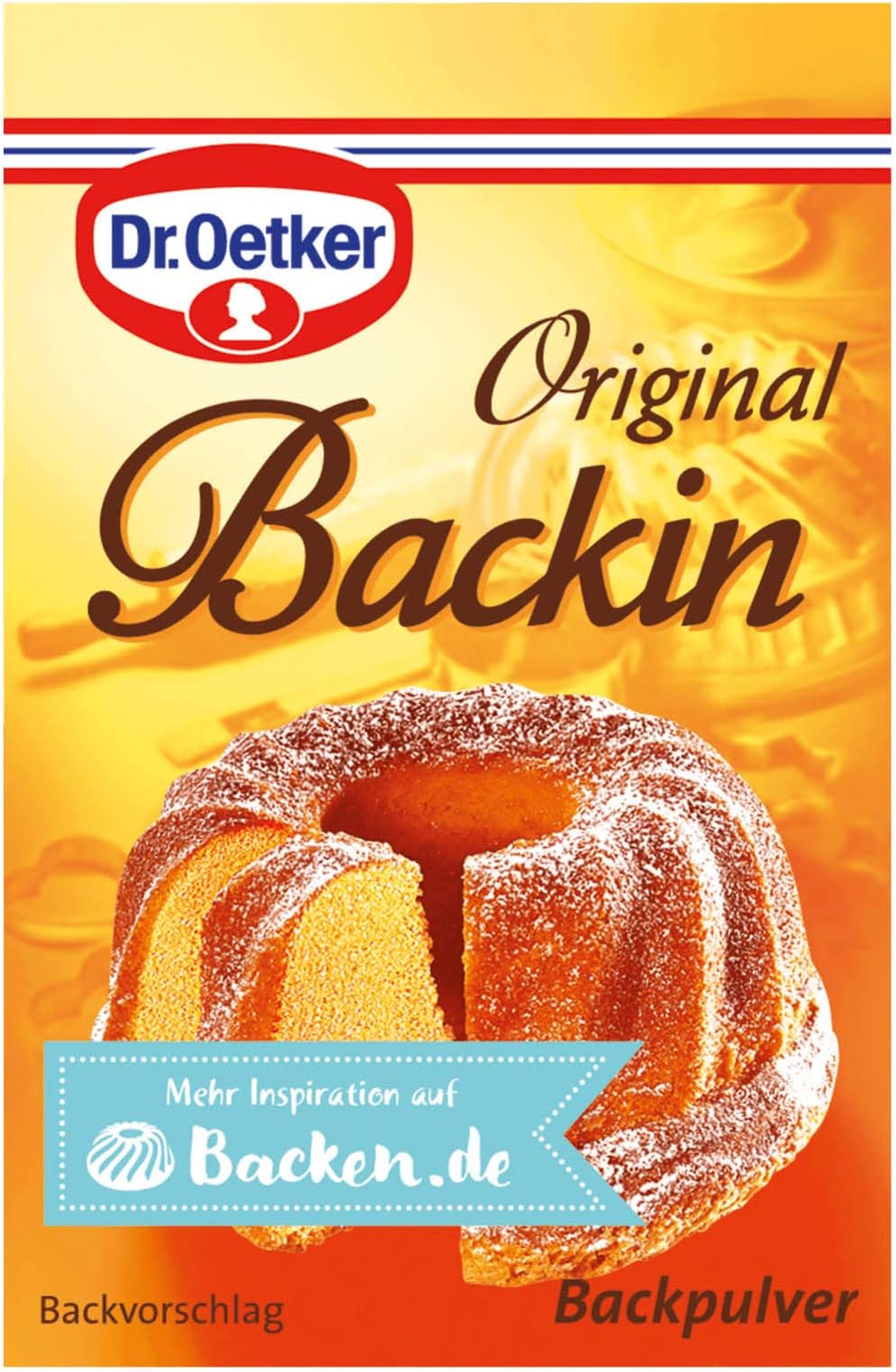 German Dr Oetker Backin Baking Powder Original - 1 x 10 Pieces