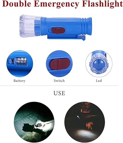 Miniatura 5 de UPSKY Correa retráctil para perro con linterna, correa de paseo de perro de 16 pies para perros pequeños y medianos, cinta de nailon resistente para