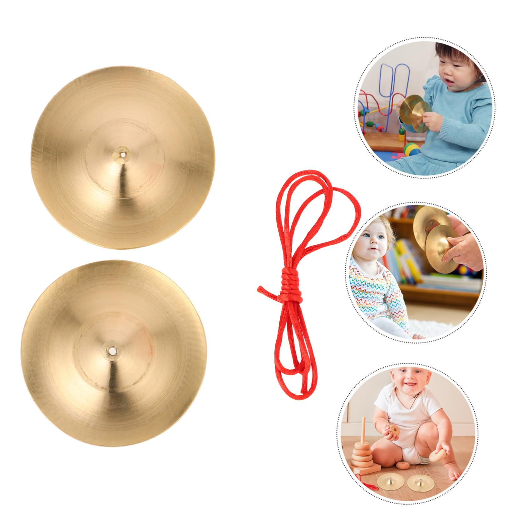 ULDIGI 1Pair Alloy Finger Cymbals for Durable Dance Musical Instruments for Belly Dancing Stage Performance and Entertainment