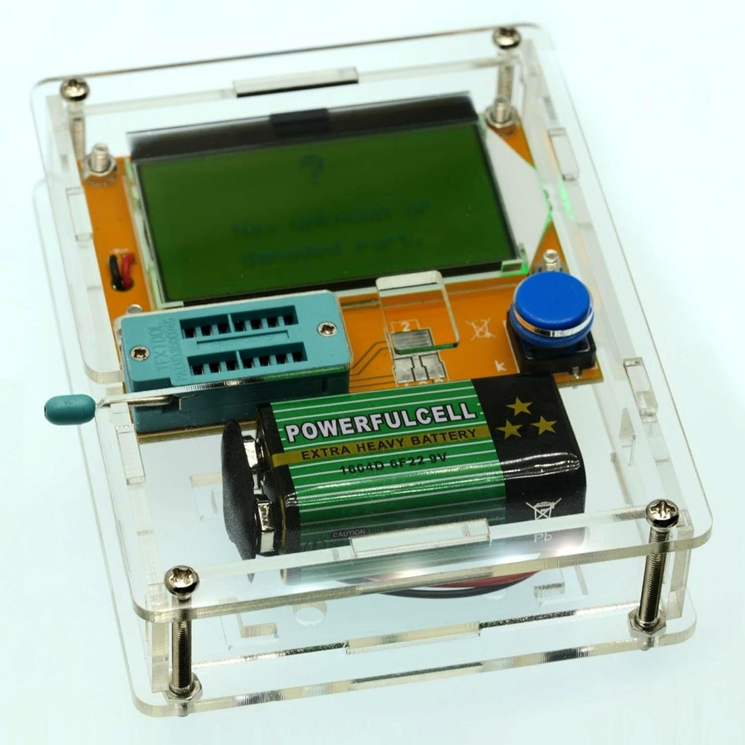 Home Trade LCR-T4 ESR Meter Transistor Tester Diode Triode Capacitance Mos Mega328 Transistor Tester in Clear Case-image-33