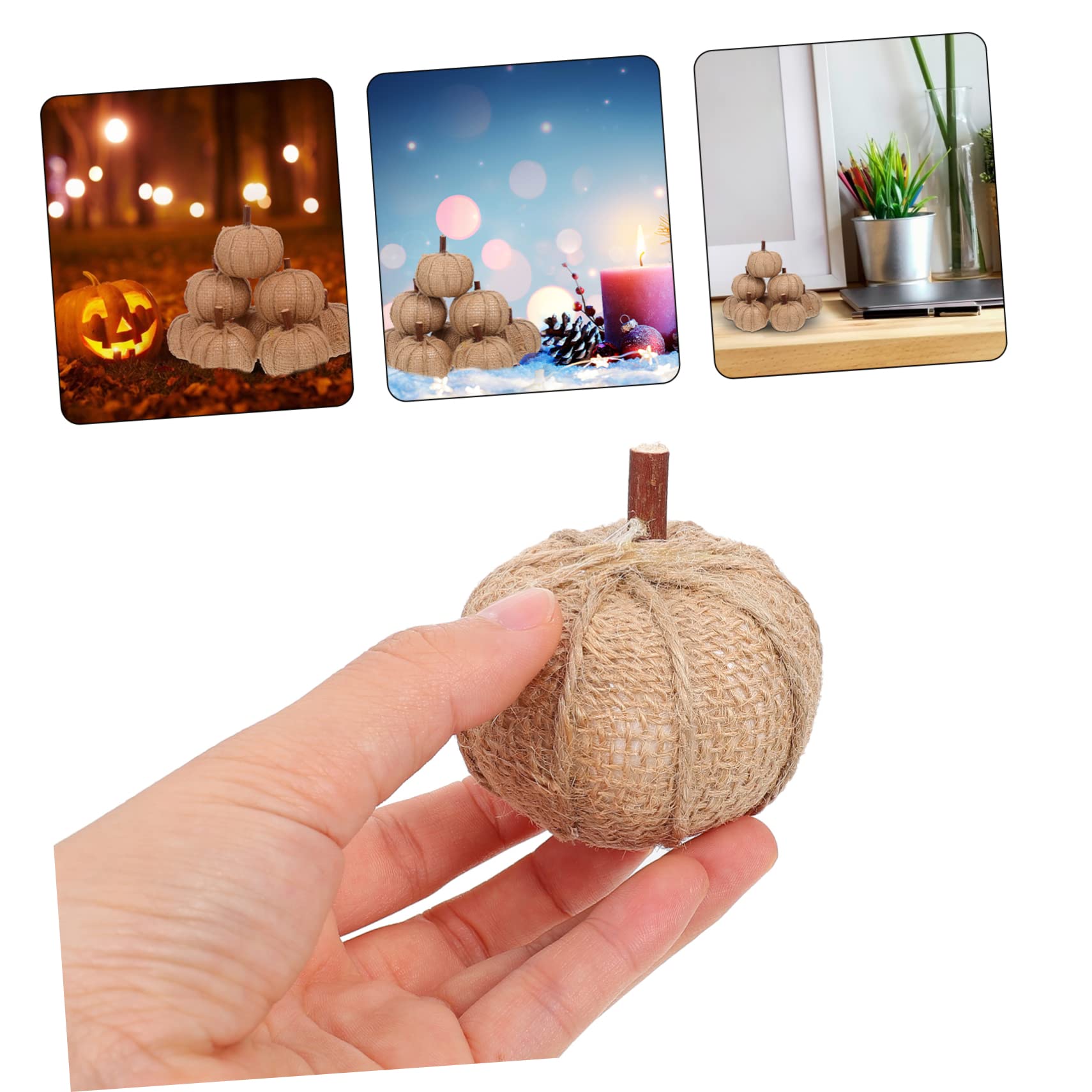 Alipis 24stücke Künstliche Kürbis Für Herbst Und Halloween-Dekoration Wasserdichtes Und Langlebiges Design Für Zuhause Und Partys