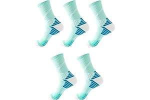 Athletic Crew & Ankle Socks for Men & Women: Light Green Socks