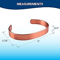 Vista 7 de Apex Copper Bracelet, Solid Band