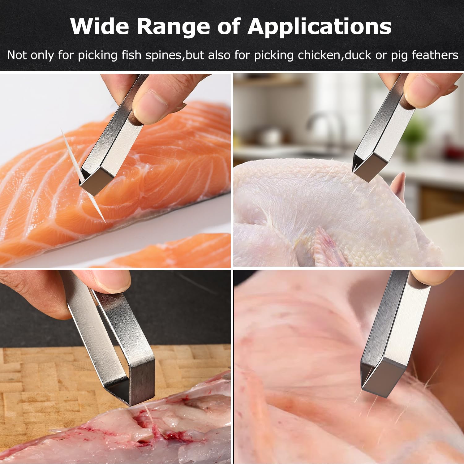 24cm Yanagiba Messer 5Cr15MoV Edelstahl, Sashimi Sushi Messer Einzelfase Klinge-Japanisches Kochmesser Profi Fischmesser Holzgriff -mit Fischgrätenpinzette (Style A)