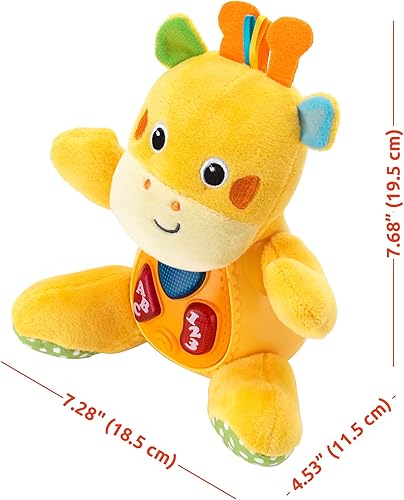 Miniatura 7 de KiddoLab Paquete Oruga musical iluminada de Lira y jirafa cantante suave - Juguetes atractivos, adorables y educativos para bebés y niños pequeños.