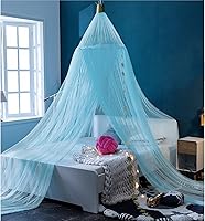 Vista 7 de ESUPPORT Toldo de cama de princesa, cúpula de encaje, mosquitera, tienda de campaña para colgar decoración del hogar, cortinas de red, rincón