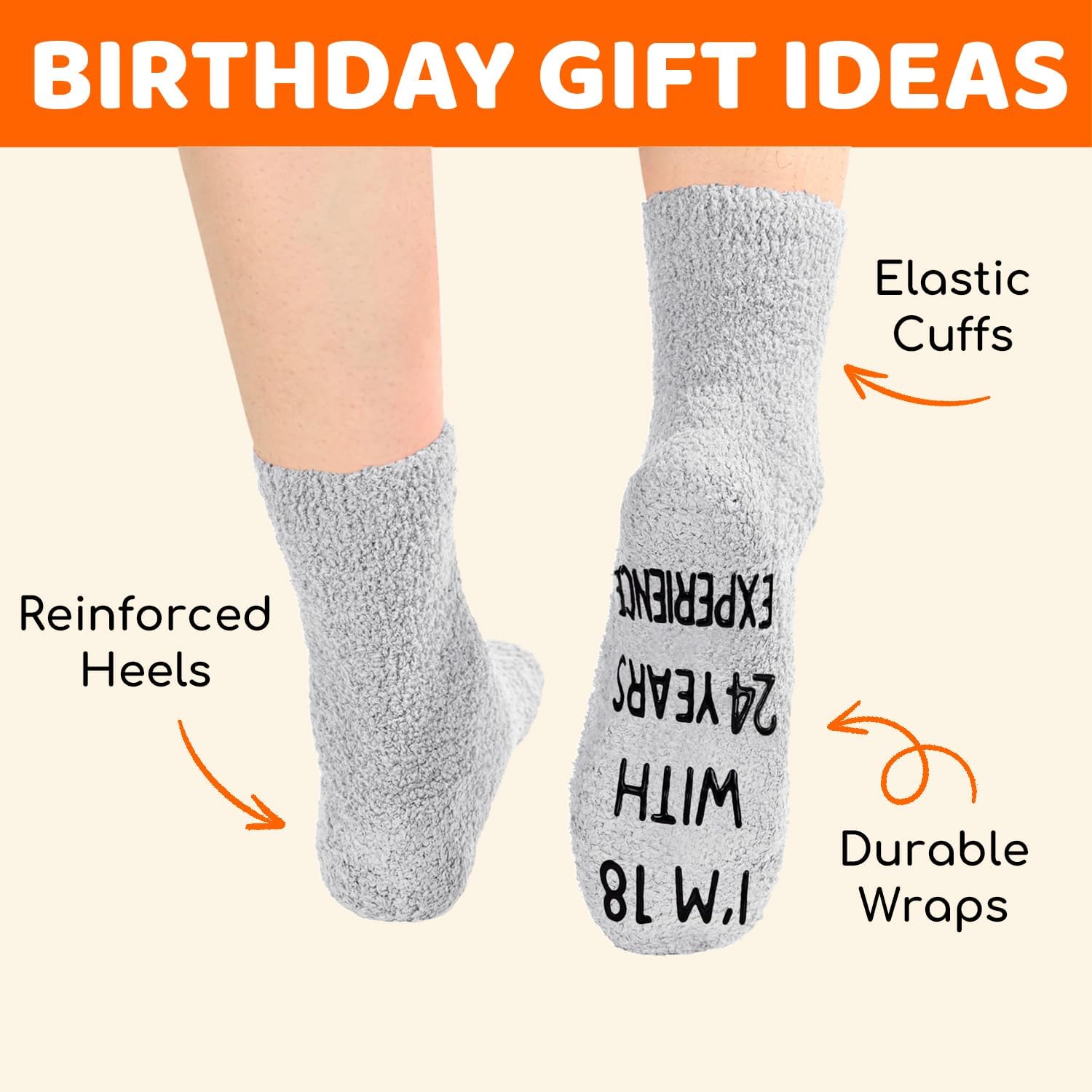 HAPPYPOP Birthday Gift Ideas for Men - Socks for 45 50 Year Olds, Unique Bday Gifts for Him - Image 5