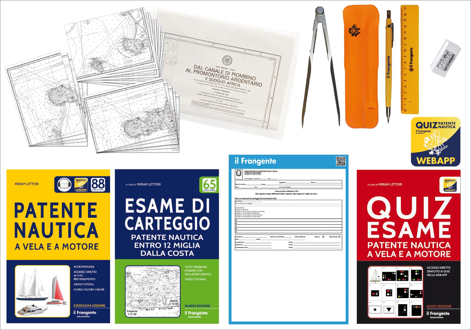 Kit per Patente Nautica entro le 12 miglia dalla costa - Il Frangente STR 03