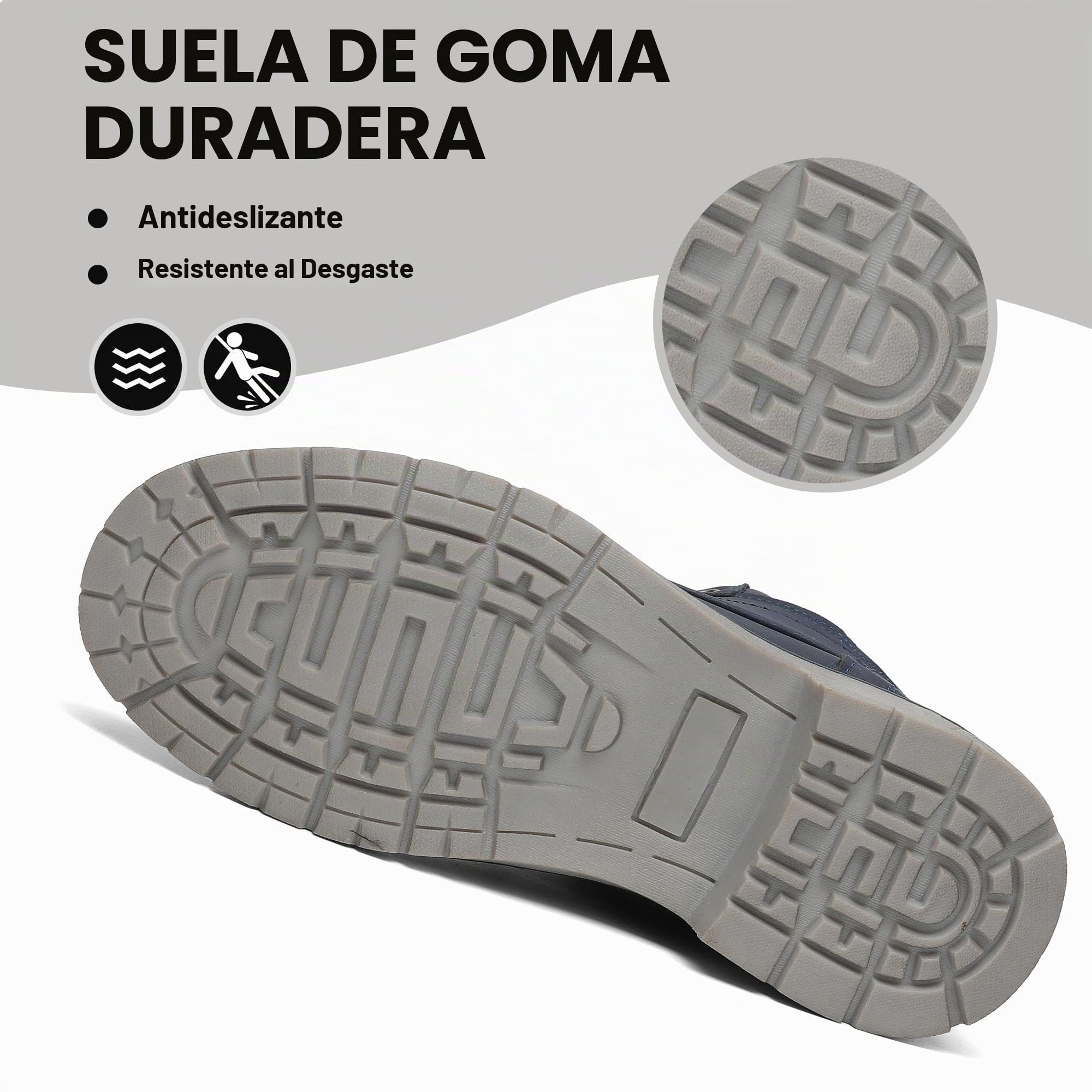 Mishansha Botas de Nieve Hombre Mujer Invierno Azul Oscuro Gr.37