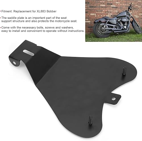 Miniatura 2 de Placa de asiento, asiento de motocicleta, kit de montaje de base de resorte de acero con tornillos arandelas de repuesto para XL883 Bobber