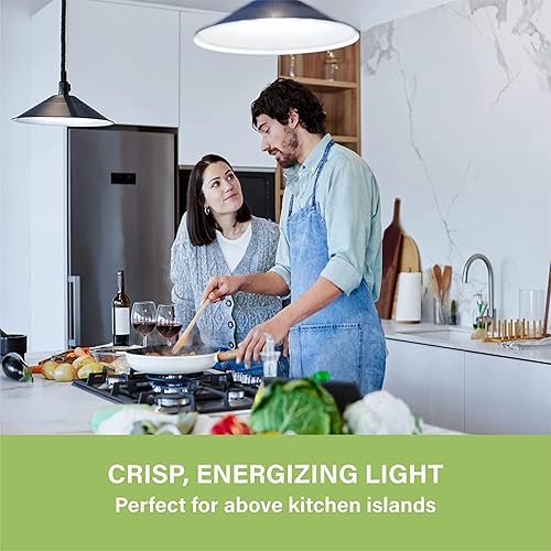 Miniatura 31 de Sigalux Bombilla LED A19 equivalente a 60 W, bombillas LED de luz diurna 5000K 800LM E26 base media, no regulables bombillas LED estándar de 9.5 W