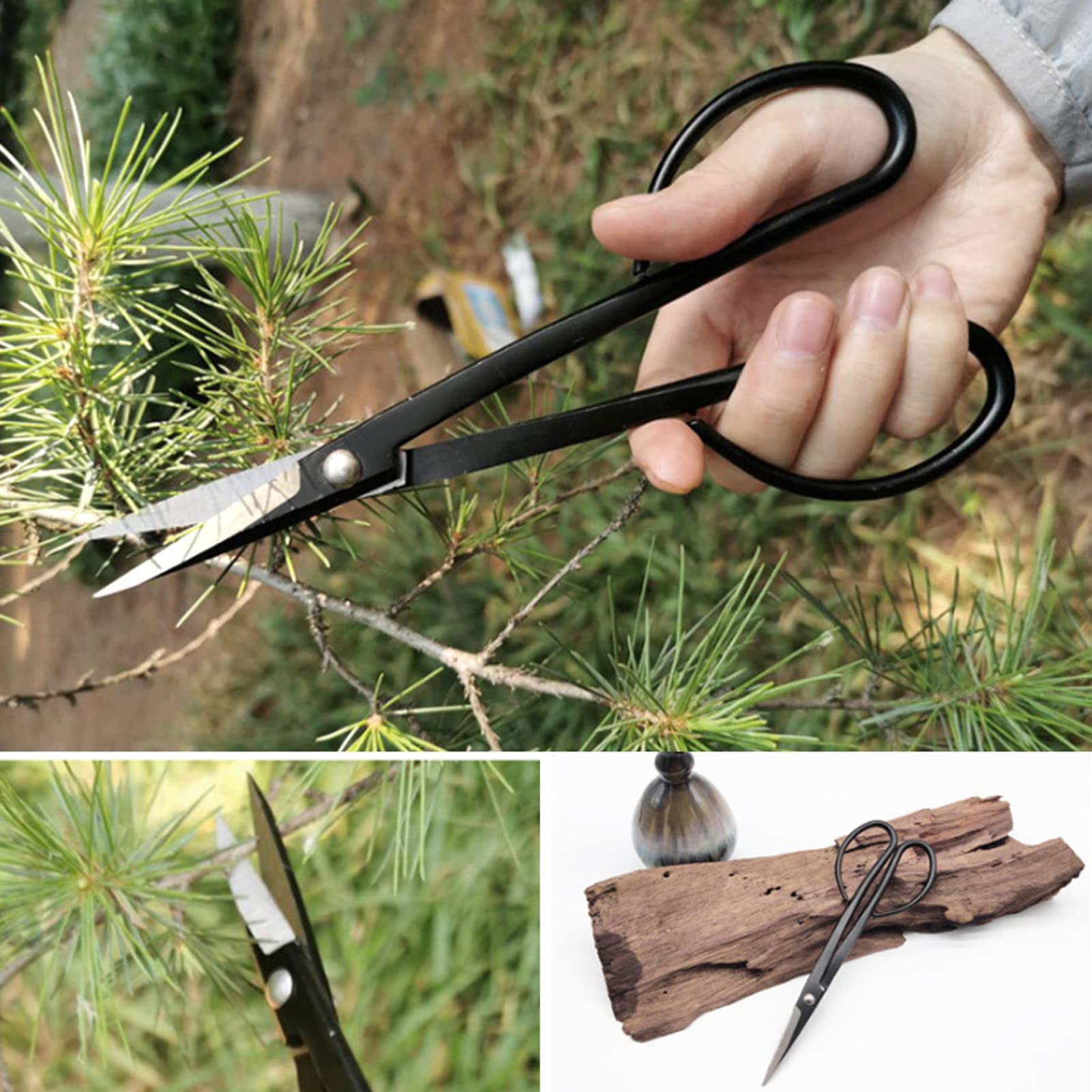 6-teiliges Bonsai-Trimmwerkzeug, Bonsai-Schere, Schneidwerkzeuge, Gartenscheren-Set aus Legiertem Edelstahl mit Aufbewahrungstasche für Gartenarbeit und -Pfle