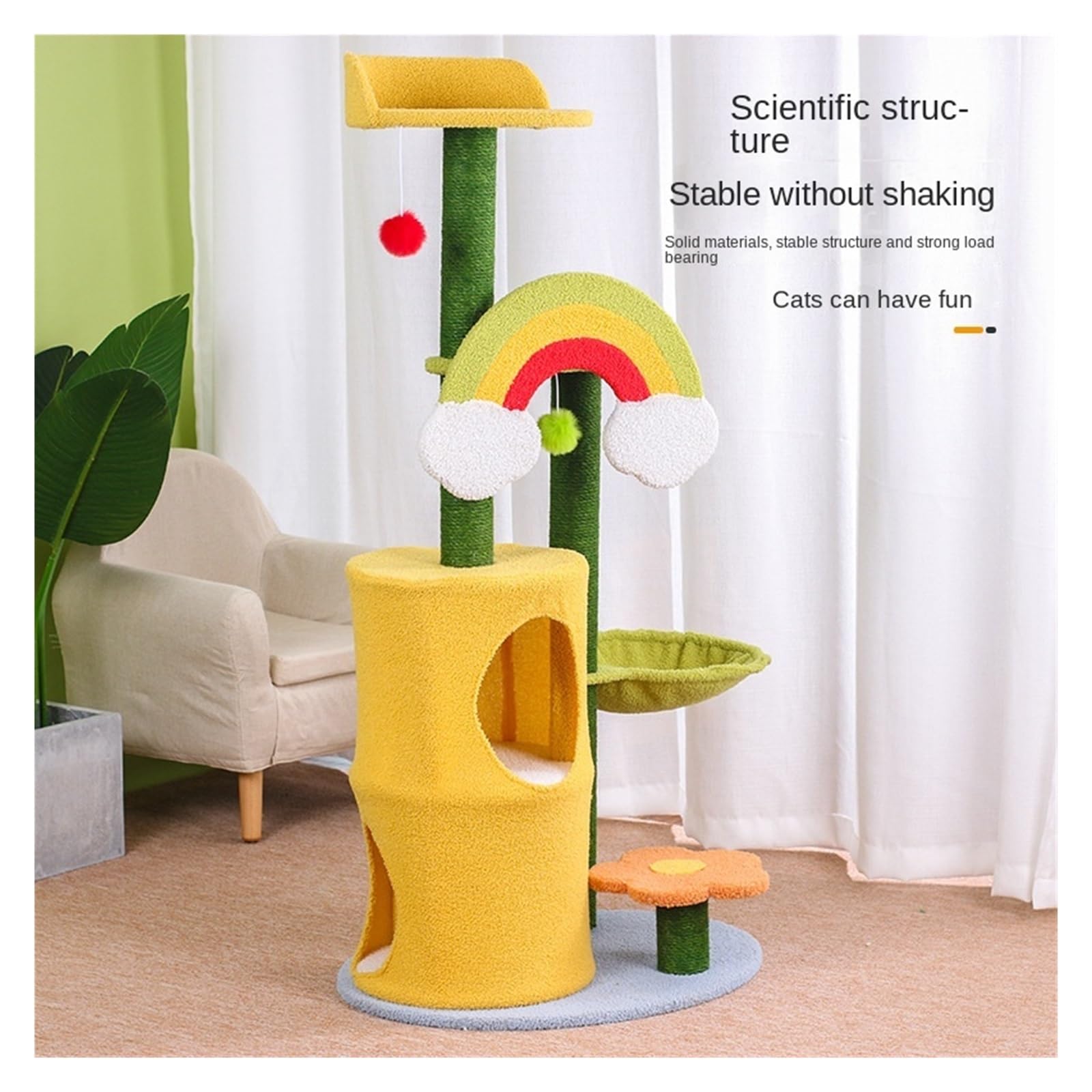 Marco De Escalada For Gatos, Arena For, Árbol For, Un Rascador For Sisal, Suministros For La Familia Varios, Juguetes Estable