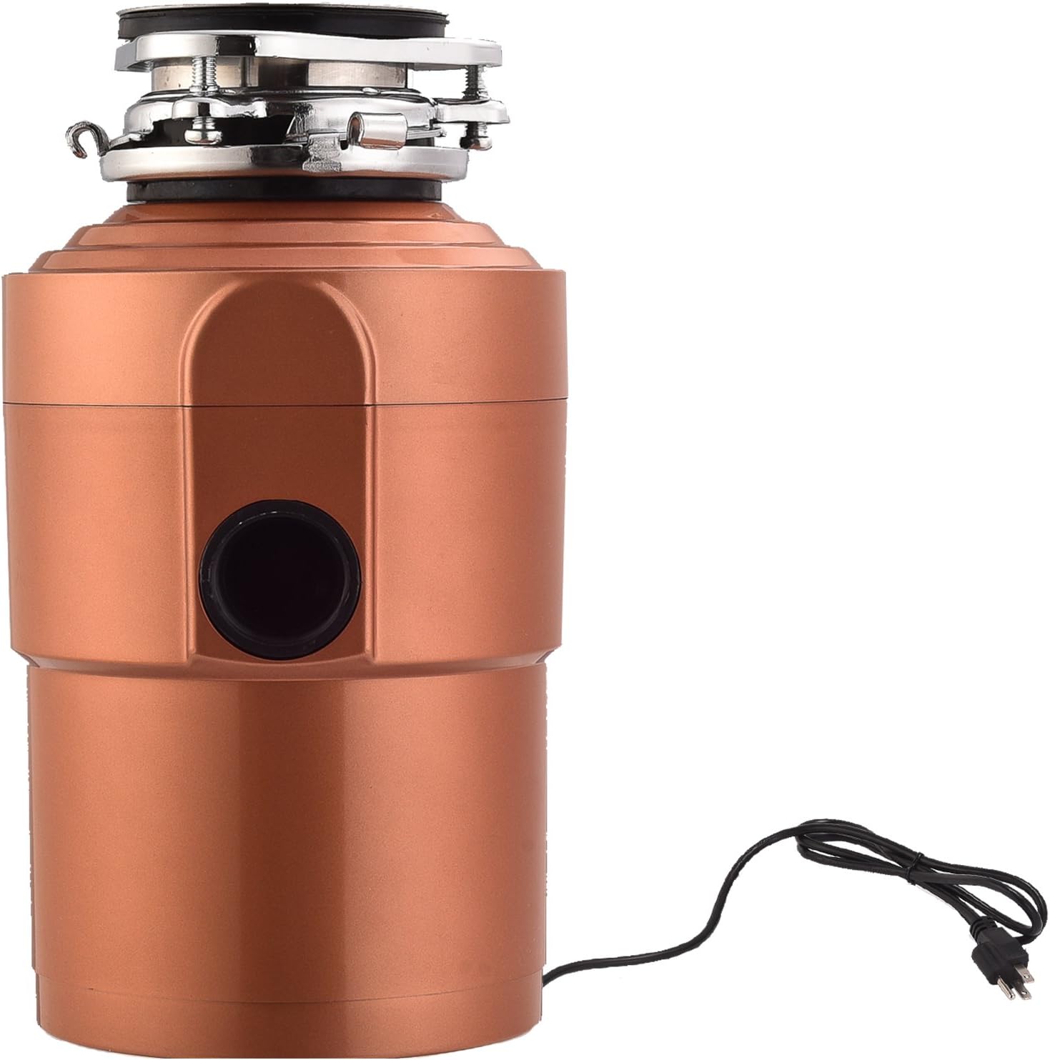 Garbage Disposals KUPPET 1.5 HP 3600 RPM Food Waste Garbage Disposal With Power Cord for Home Kitchen-3 Level of Grinding-Super Quiet&Easy to Install, Gold