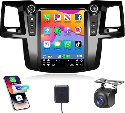 Miniatura 10 de Rimoody - Estéreo para automóvil con Android 2005-2014 con enlace de espejo, pantalla táctil Rimoody de 9.7 pulgadas, radio de coche con navegación