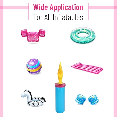 Miniatura 6 de Mr. Pen - Paquete de 2, inflador de bomba de globo de doble acción de 2 vías, soplador de globos portátil