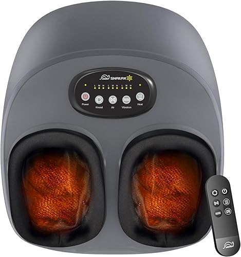 Miniatura 13 de Snailax Shiatsu - Masajeador de pies con calor, elegible para FSA, amasado, compresión, vibración, máquina de masaje de pies para fascitis plantar