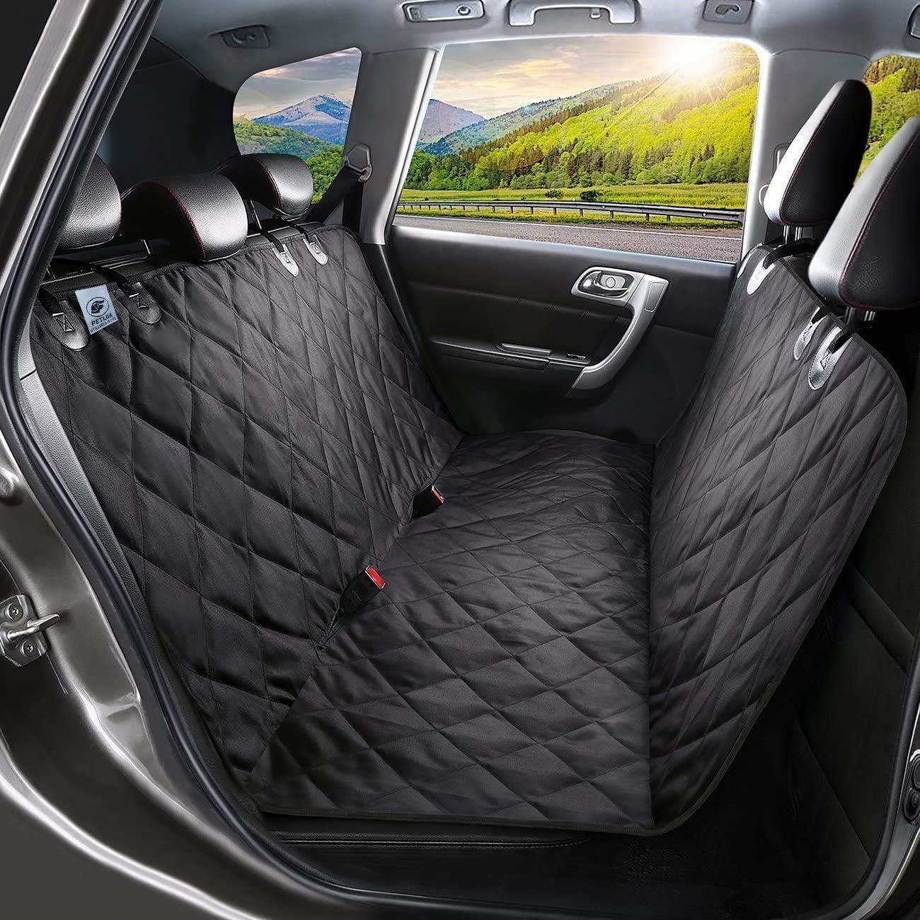 PetLux Back Seat Protector, Waterproof, Scratchproof, Without Flaps for Dogs Back seat Cover Against Dirt, Durable Pets Seat Covers for Cars. (for SUVs & Sedan) (B0CVV7JZ6Q) Amazon Price History, Amazon Price Tracker