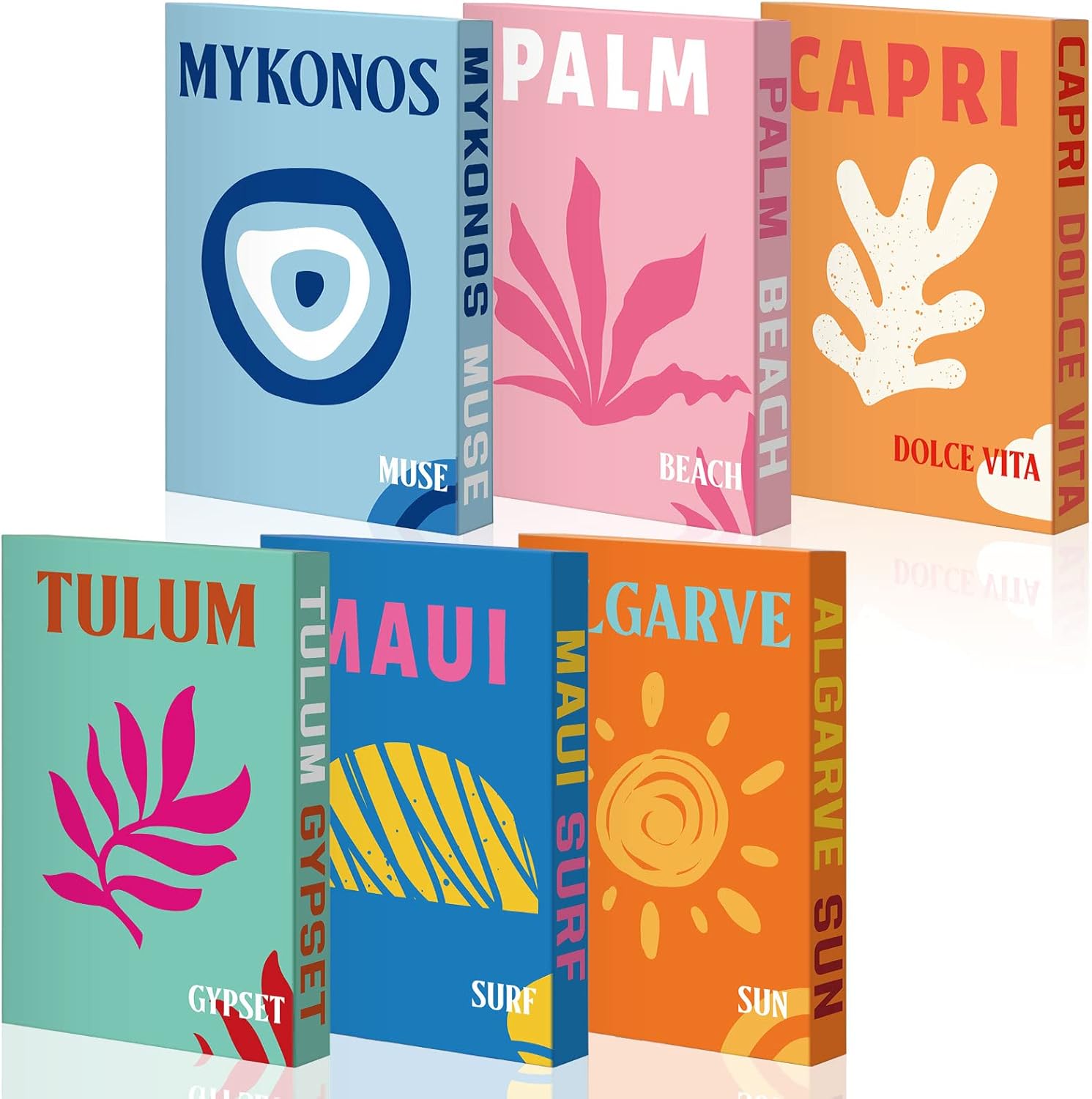 Lincia Preppy Decorative Books Fake Books Preppy Book Decor for Living