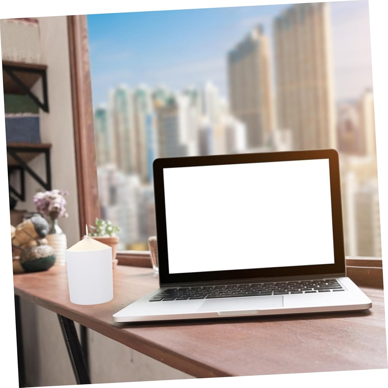 AKOOSY 4sets Aromatherapy Candle Glass Jars Lids Scented Candle Containers for Home Decor for Living Room Bedroom and Office Use