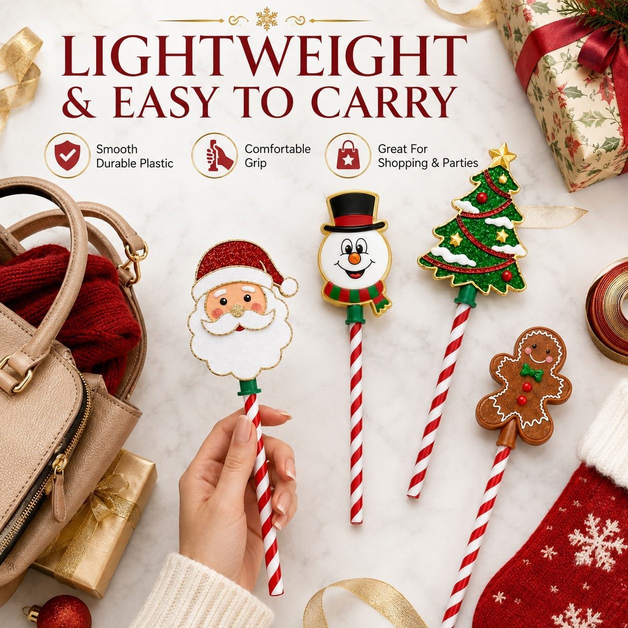 Christmas Tap Wand Credit Card NFC Tap to Pay Wand – 10 Designs Festivi