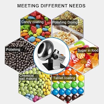 Automatic Candy Coating Machine - Tablet, Chocolate, and Sugar Coating Pan for Nuts and Peanuts(Color:220v)