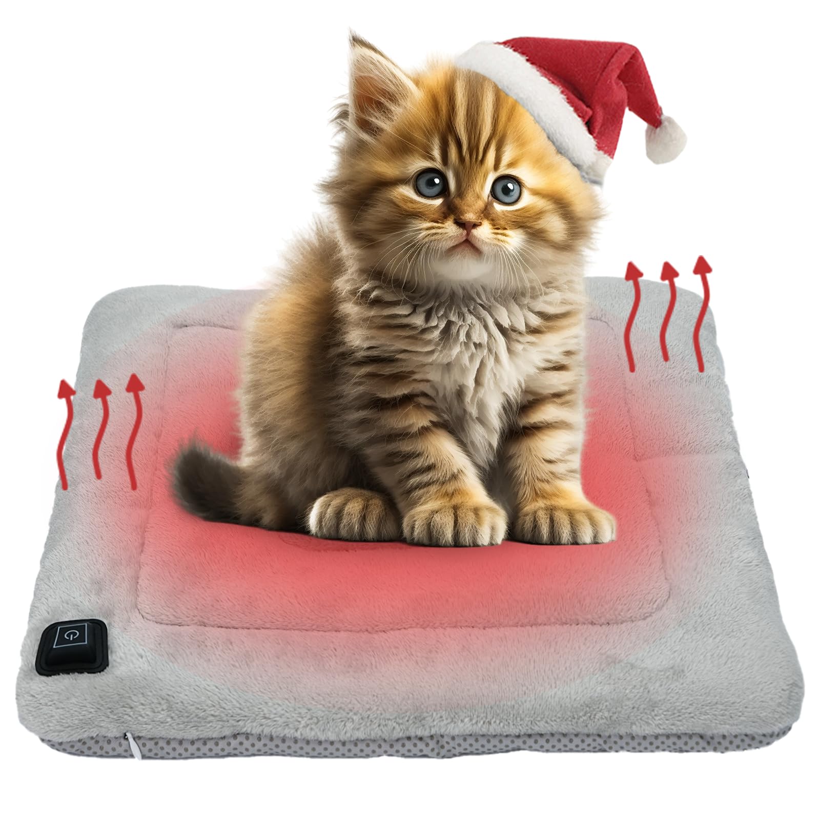 Photo 1 of *COVER ONLY* MayBud Pet Heating Pad, Indoor/Outdoor Temperature Adjustable Electric Heating Pad for Dogs Cats, 18" x 18" Graphene Heated Cat Bed