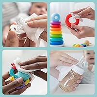 Vista 4 de Dr. Fischer Pacifier Wipes, 100% Food Grade, Non-toxic for Bottles, Paci, Toys, Pumps, and More