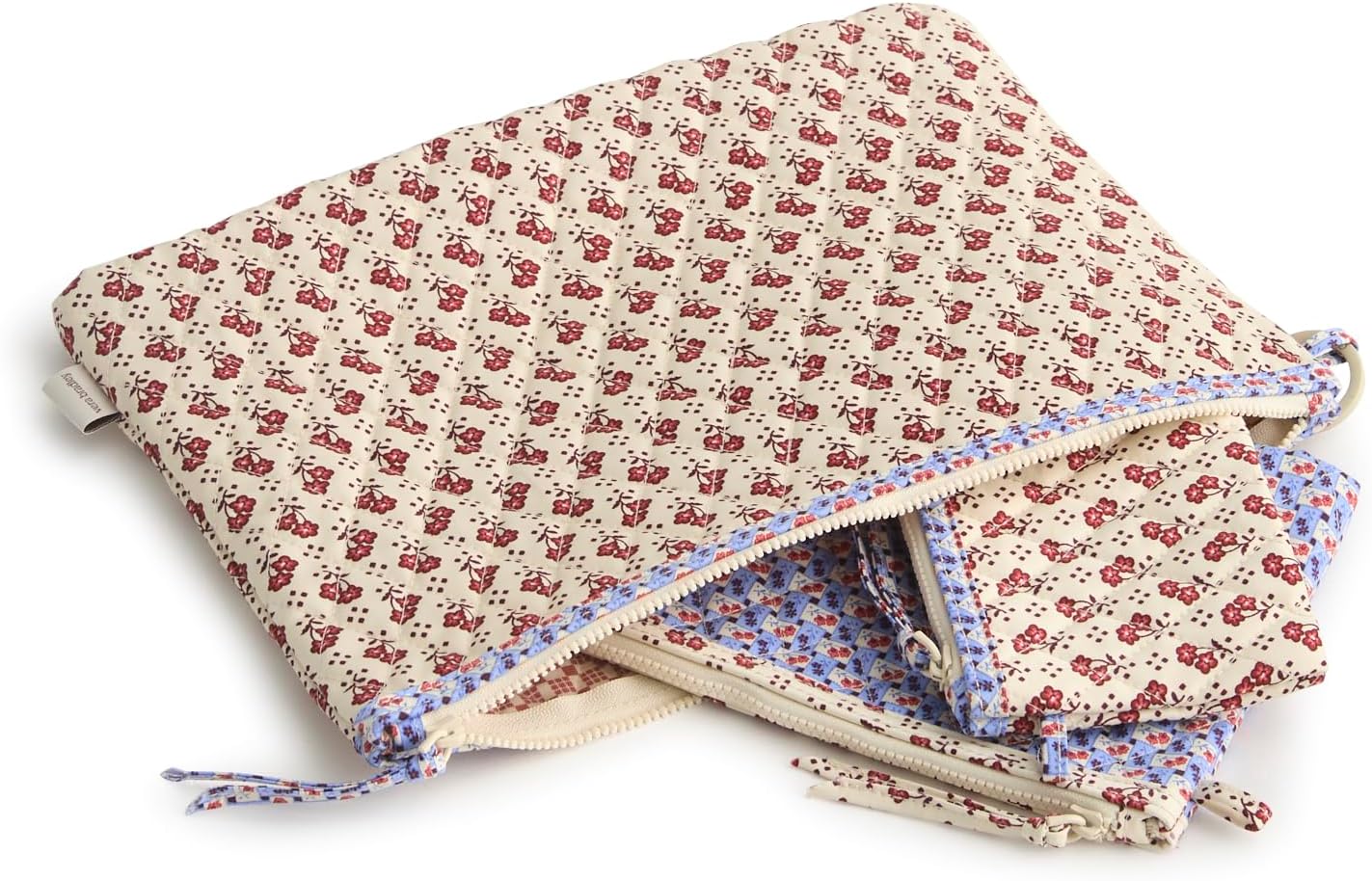 womens Premium Cotton 3 Pouch Organizer Set - Image 2