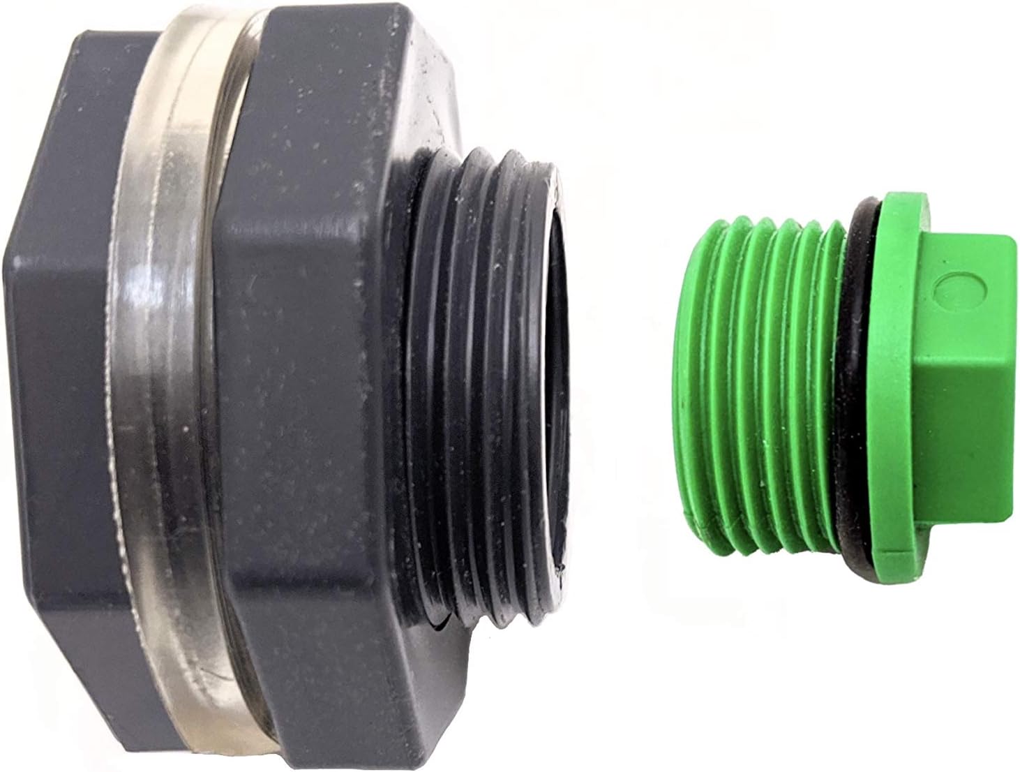 3/4" Drain Valve Plug Kit for Rain Barrels, Tuff Stuff, Rubbermaid Water Tanks, Behrens Steel Tanks, Tubs, Pools