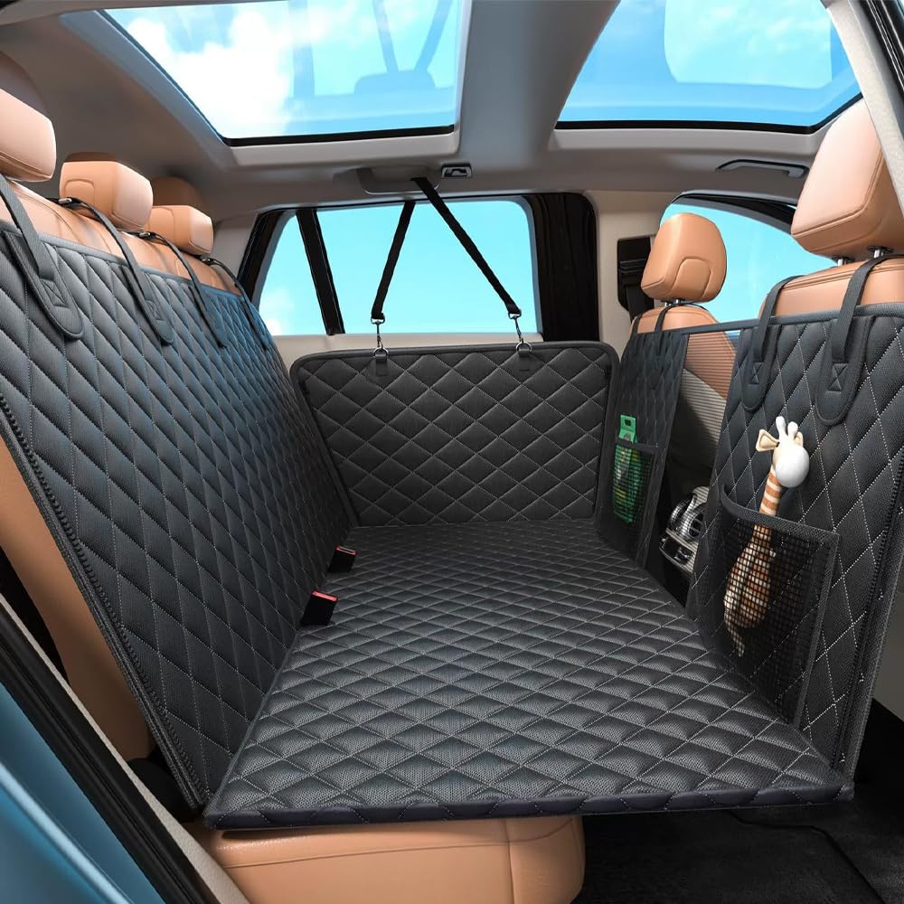 YDSTNiu Dog Car Seat Cover for DS Automobiles DS3 Crossback I 2019-2024, Protective Waterproof Pet Hammock Rear Seat Mat Non-Slip Durable Shield Heavy Duty Rear Bench,B