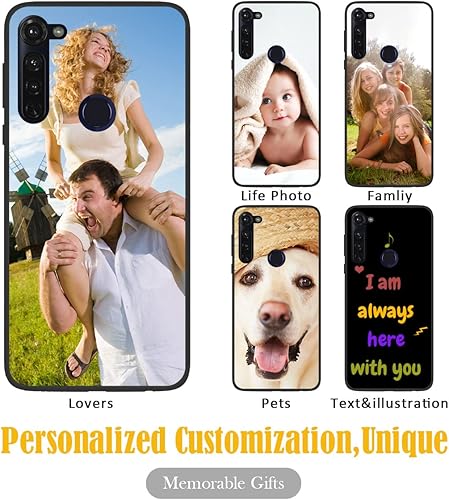 Vista 159 de Funda personalizada para Motorola Moto G Stylus 2021 con nombre de foto, texto y foto, GStylus personalizado -21 funda suave y fina (negro) de 6.8