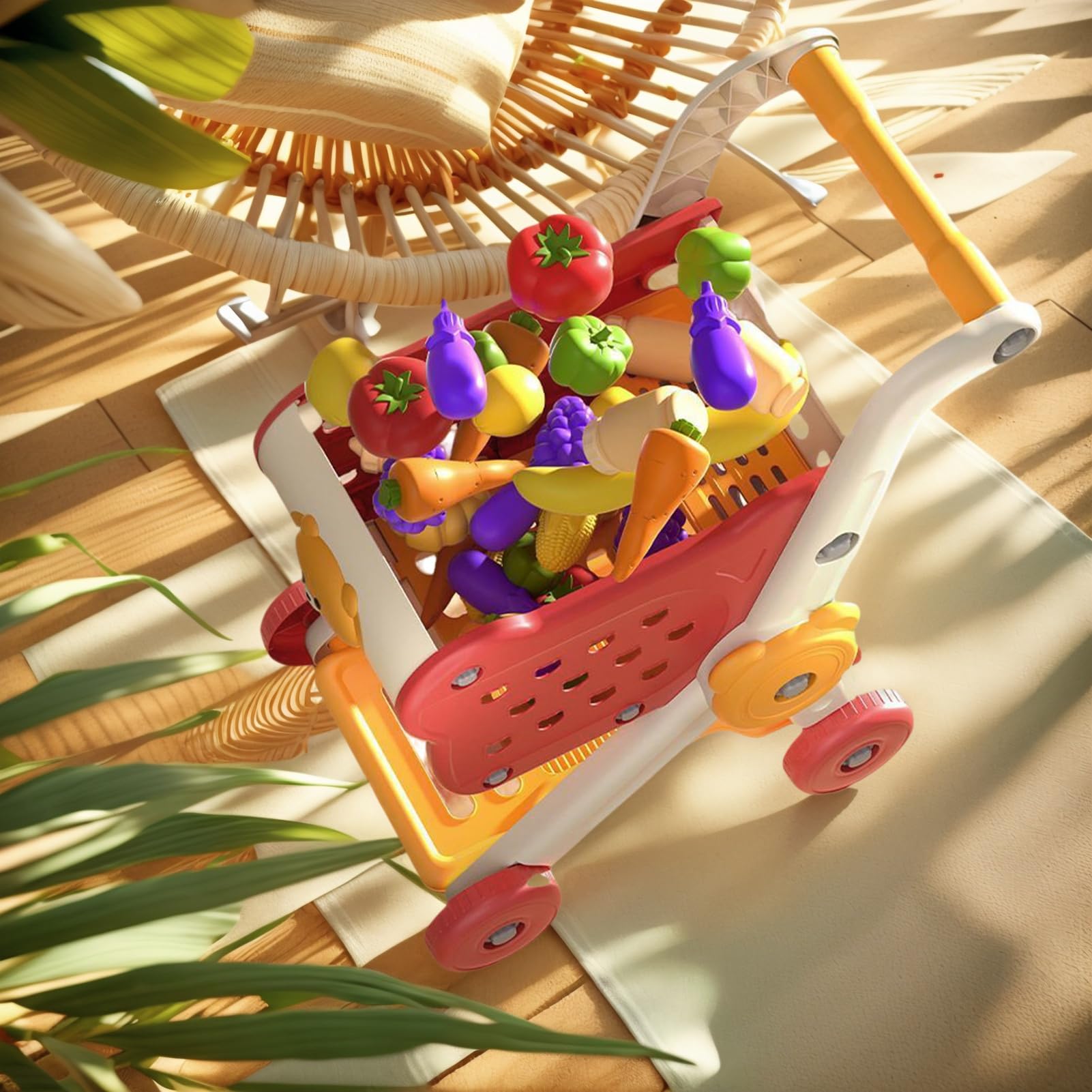 Carrello della spesa giocattolo per bambini Giochi del supermercato