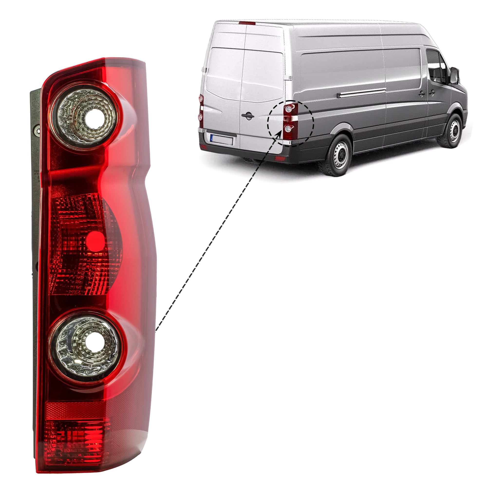 LONGLING Fanale Posteriore Destro per VW Crafter 2006-2017