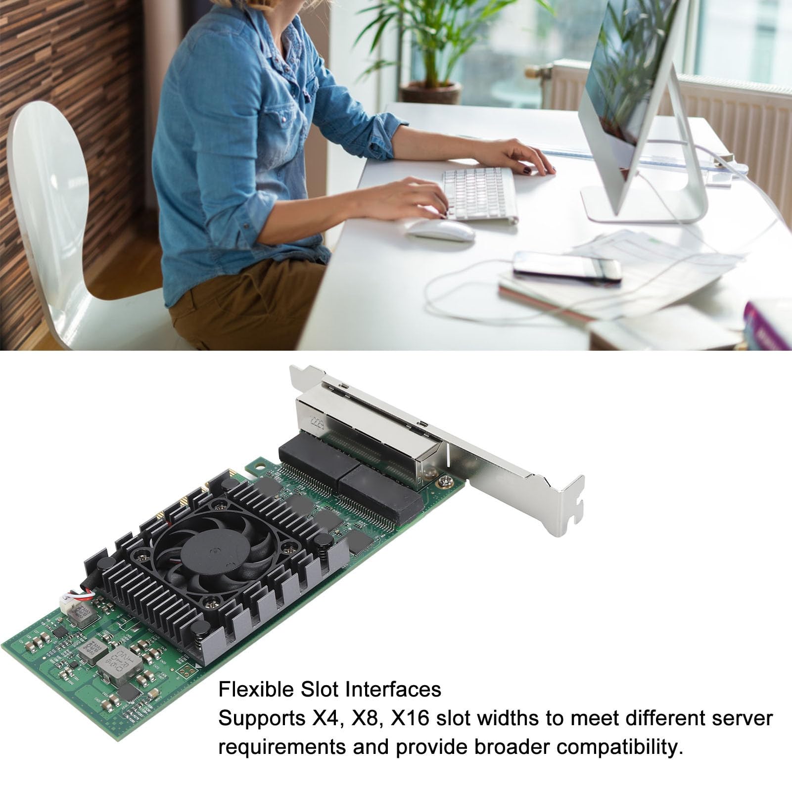 Tarjeta de Red PCIE X4 de 4 Puertos 100/1000bps de Alta Velocidad para Chip I211 Adaptador de Tarjeta de Red PCIE Gigabit para entornos industriales