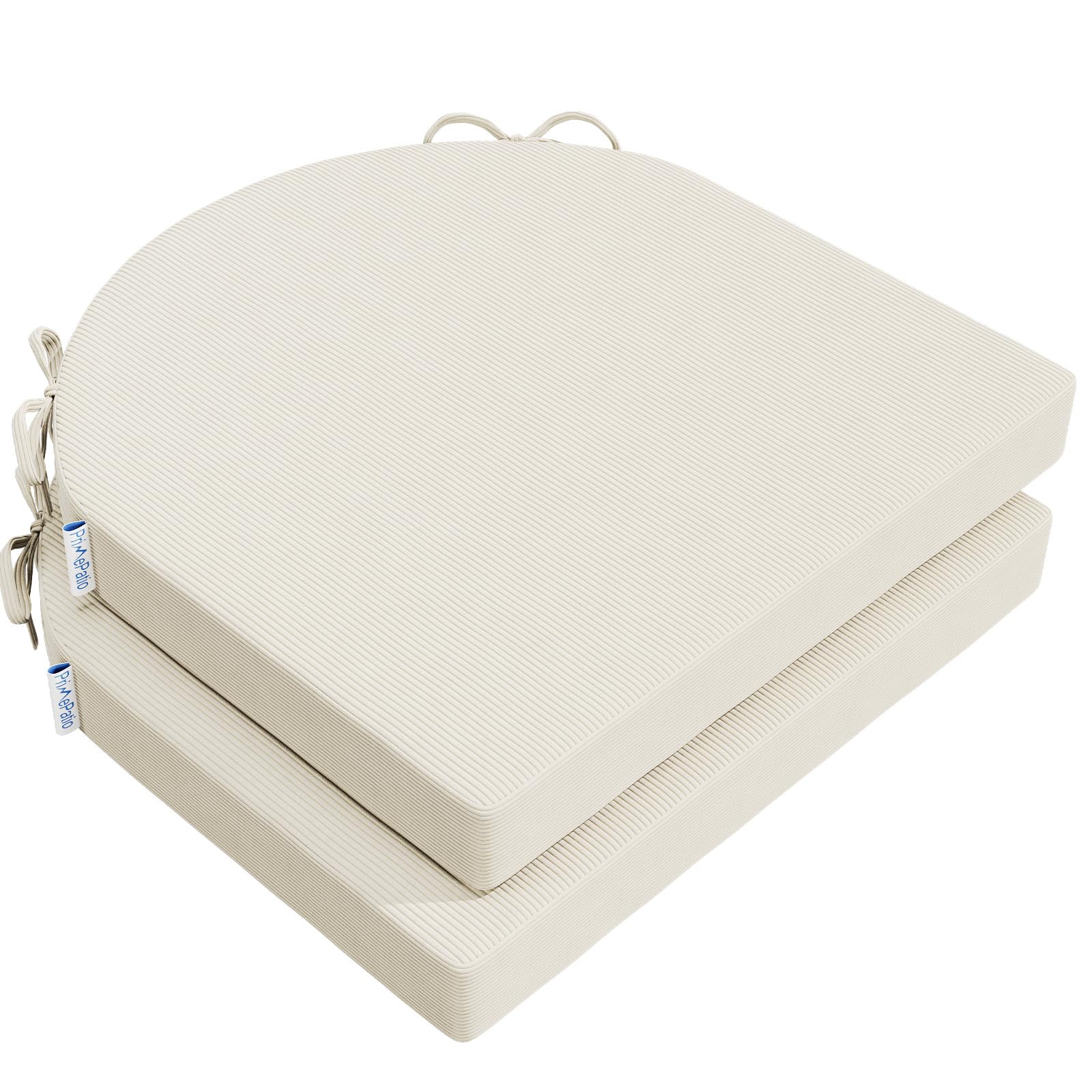 Cojines de asiento para sillas de comedor beige 40 x 40 cm