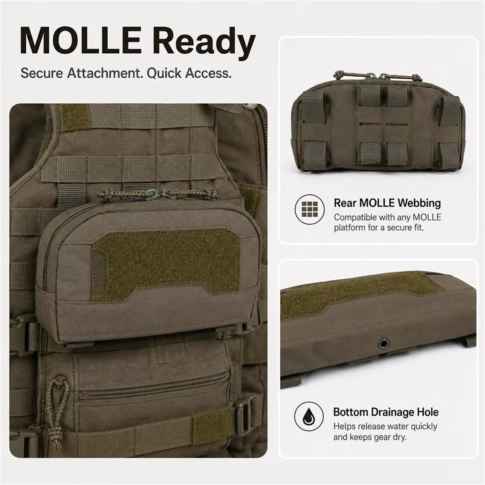 Pouch Admin Tattico MOLLE Organizer Modulare for Outdoor