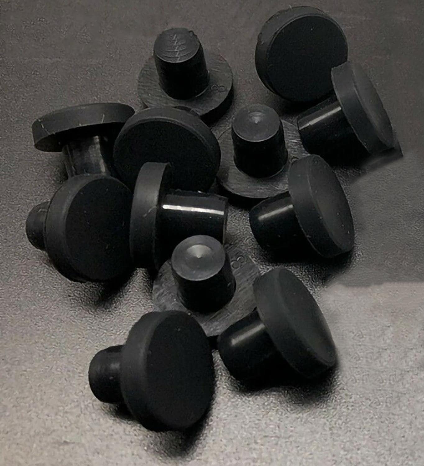 Rubber Seal Hole Plugs,Dust plug,Closing Plug,Round Solid Silicone Rubber Seal Bore 2mm-14mm Hole Plugs Blanking End Caps Seal T Type Stopper (Color : White, Size : 4.3mm(10pcs)) ( Color : Black , Siz