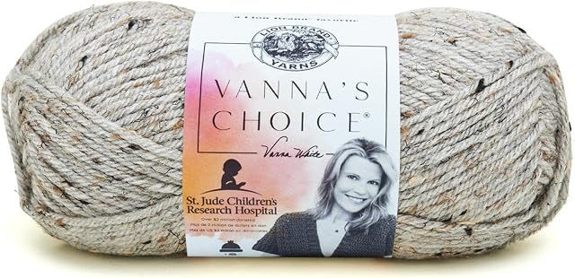 Lion Brand Yarn Company 1-Piece Vanna's Choice Yarn, Grey Marble, Each, 860-401F