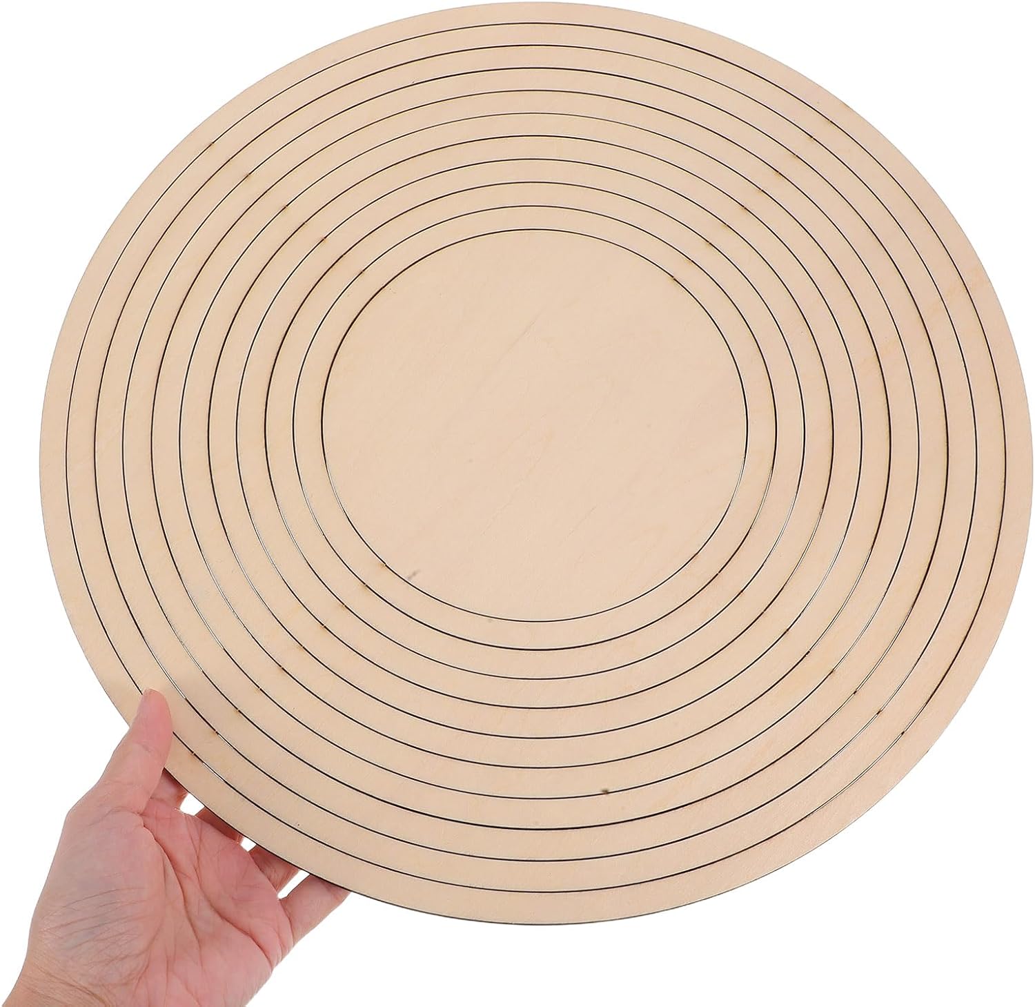 Wooden Concentric Cutting Guide for Pottery - 11 Piece Clay Cutting Tools Set for Accurate Ceramics Shaping and Modeling